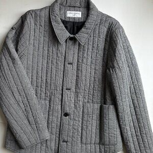 Officine Generale Theo Overshirt Black/White Microcheck - XXL